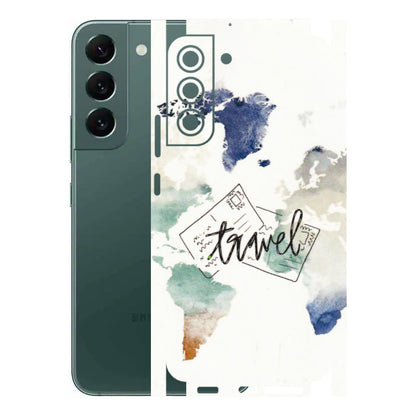 Samsung A/S Series Phone Skins (All Models) - Travel The World - 3D Embossed Finish (L-232) Samsung Galaxy S22 Plus