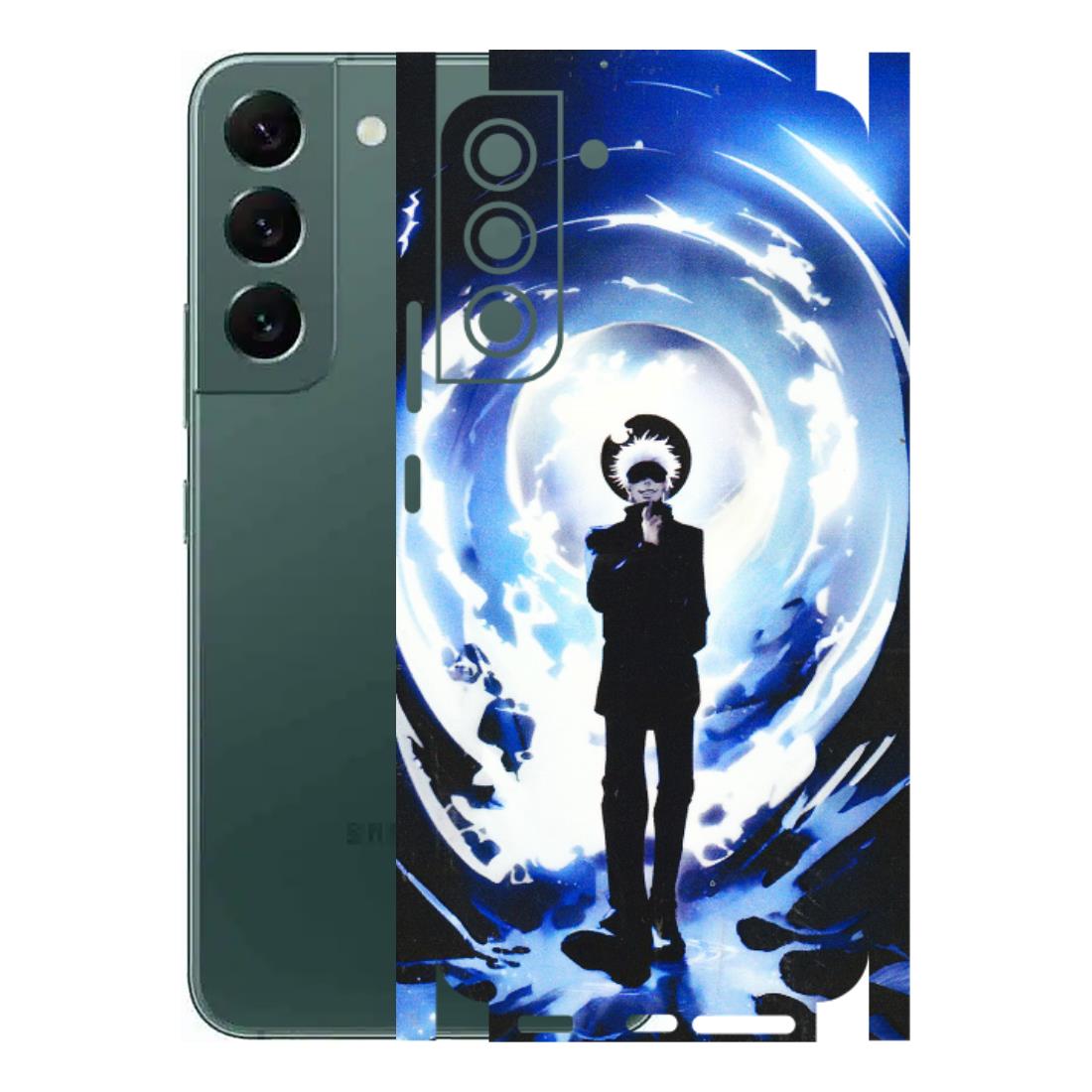 Samsung A/S Series Phone Skins (All Models) - Satoru Gojo Dark Blue - 3D Embossed Finish (L-235) Samsung Galaxy S22 Plus