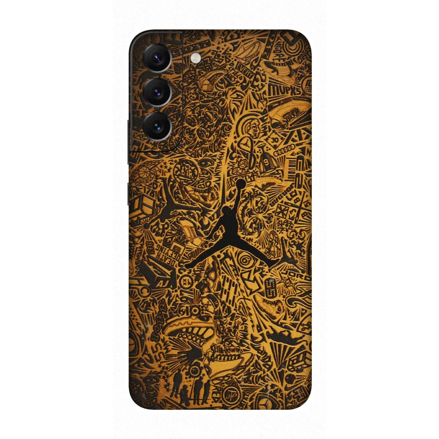 Samsung A/S Series Phone Skins (All Models) - Premium Gold Basketball Player - 3D Embossed Finish (L-236) Samsung Galaxy S22 Plus