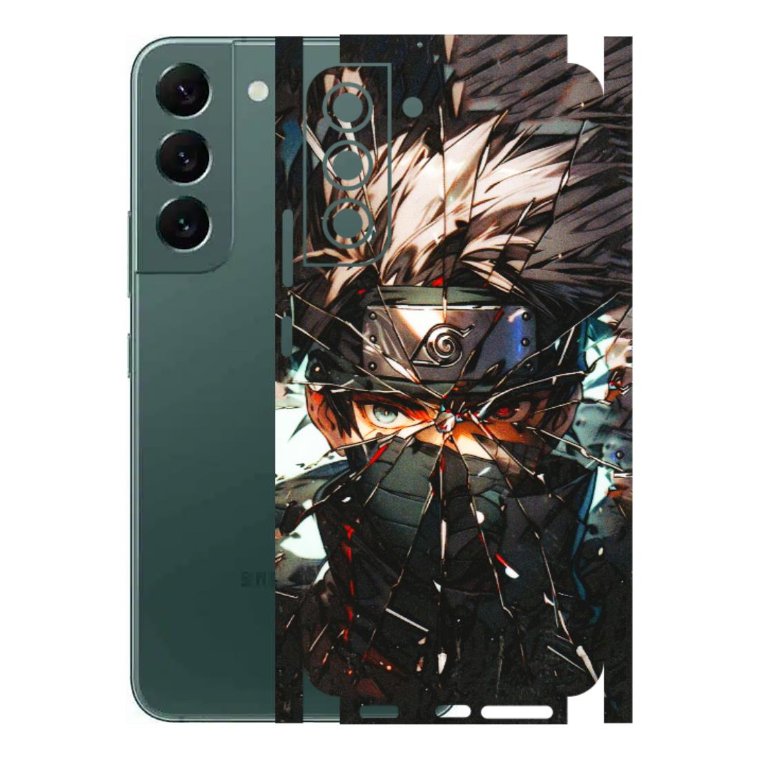 Samsung A/S Series Phone Skins (All Models) - Kakashi Shattered Glass Effect - 3D Embossed Finish (L-237) Samsung Galaxy S22 Plus