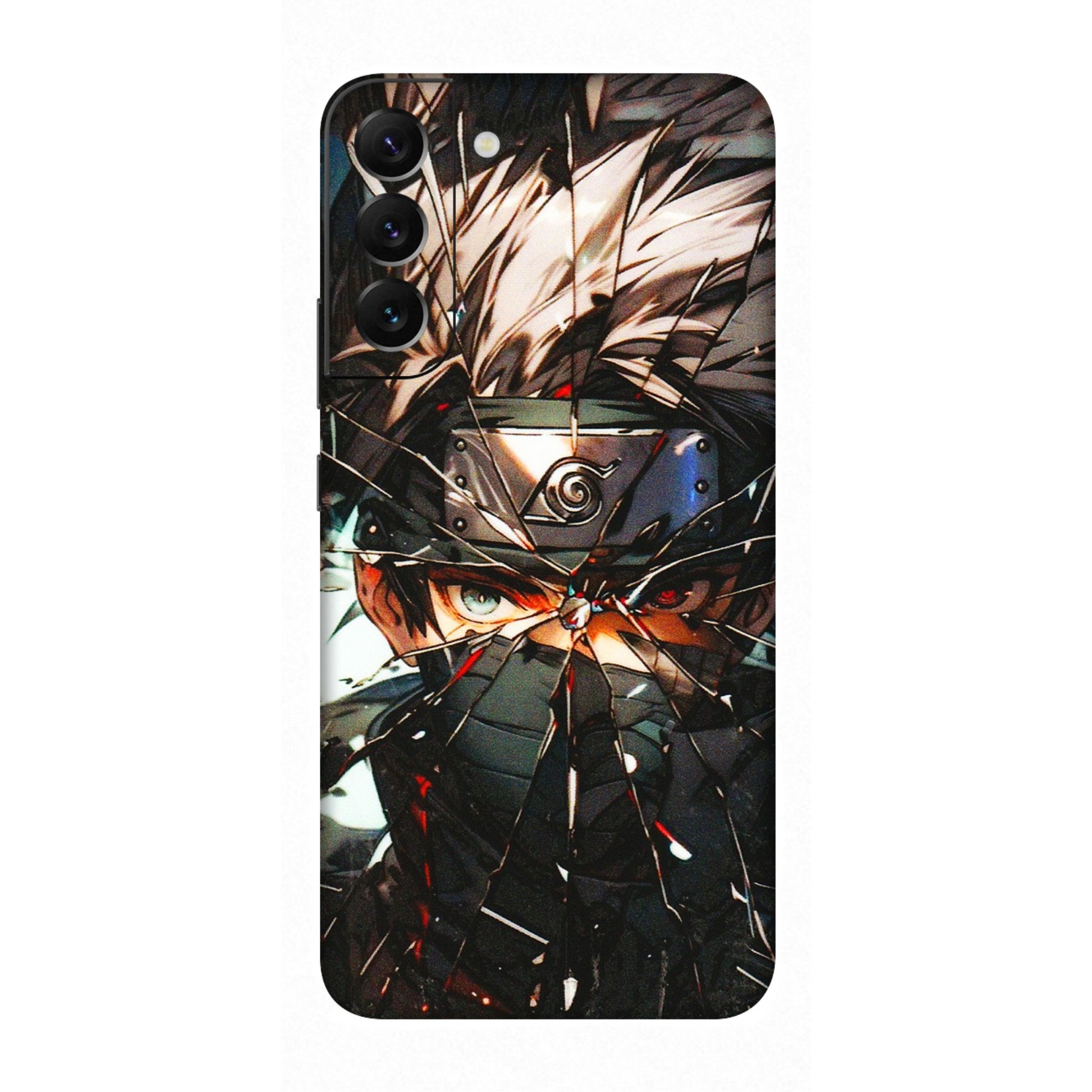 Samsung A/S Series Phone Skins (All Models) - Kakashi Shattered Glass Effect - 3D Embossed Finish (L-237) Samsung Galaxy S22 Plus