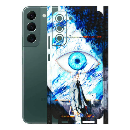 Samsung A/S Series Phone Skins (All Models) - Gojo Satoru evil eye - 3D Embossed Finish (L-239) Samsung Galaxy S22 Plus