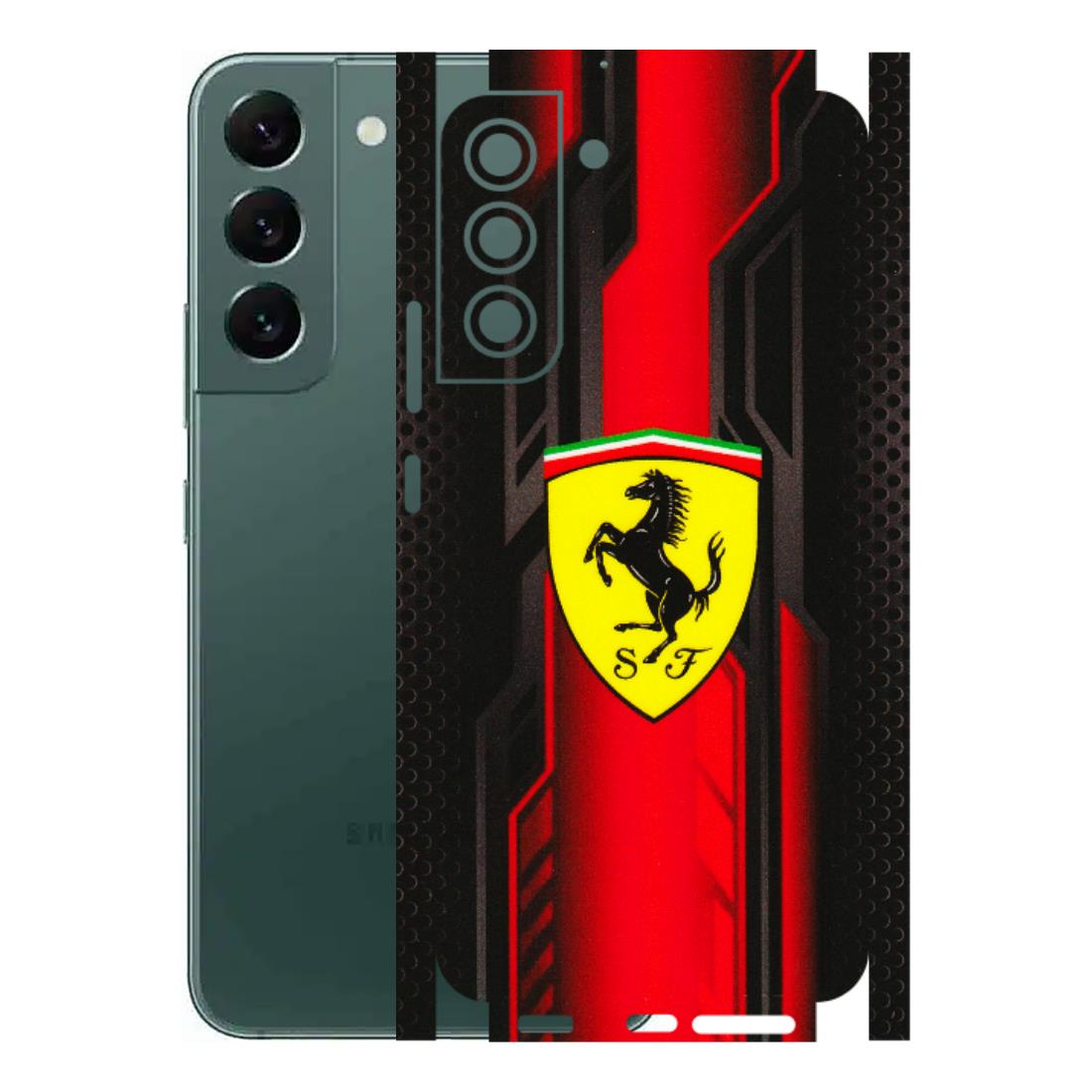 Samsung A/S Series Phone Skins (All Models) - Black Ferrari Logo - 3D Embossed Finish (L-253) Samsung Galaxy S22 Plus