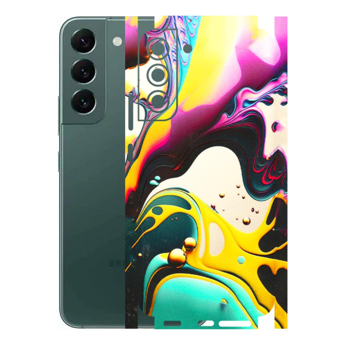 Samsung A/S Series Phone Skins (All Models) - Multicolor Abstract pattern - 3D Embossed Finish (L-254) Samsung Galaxy S22 Plus