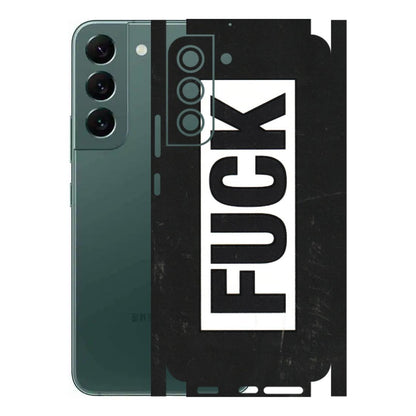 Samsung A/S Series Phone Skins (All Models) - The F Word - 3D Embossed Finish (L-255) Samsung Galaxy S22 Plus