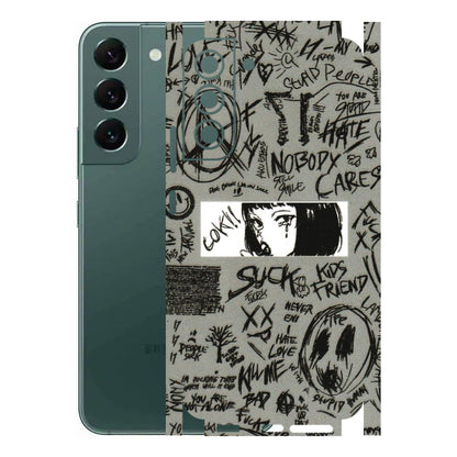 Samsung A/S Series Phone Skins (All Models) - Never Have Love Anime - 3D Embossed Finish (L-260) Samsung Galaxy S22 Plus