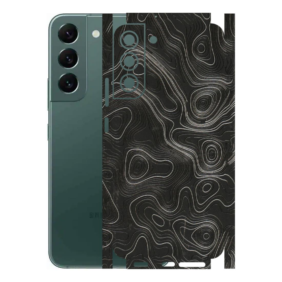 Samsung A/S Series Phone Skins (All Models) - Abstract White Line Map - 3D Embossed Finish (L-269) Samsung Galaxy S22 Plus