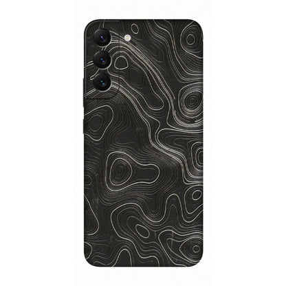 Samsung A/S Series Phone Skins (All Models) - Abstract White Line Map - 3D Embossed Finish (L-269) Samsung Galaxy S22 Plus