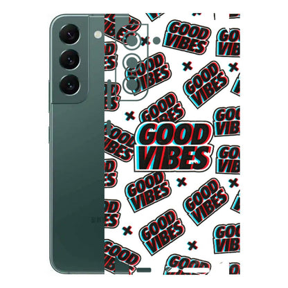 Samsung A/S Series Phone Skins (All Models) - Good Vibes - 3D Embossed Finish (L-282) Samsung Galaxy S22 Plus