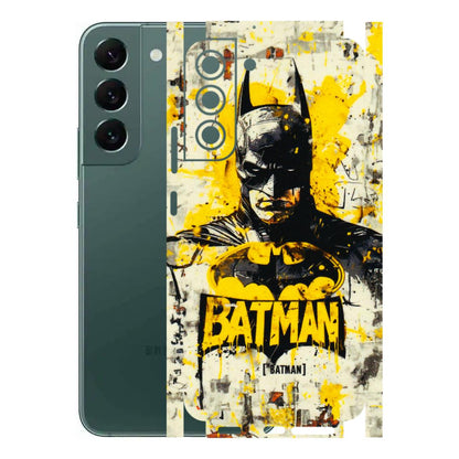 Samsung A/S Series Phone Skins (All Models) - Batman Yellow BT - 3D Embossed Finish (L-304) Samsung Galaxy S22 Plus