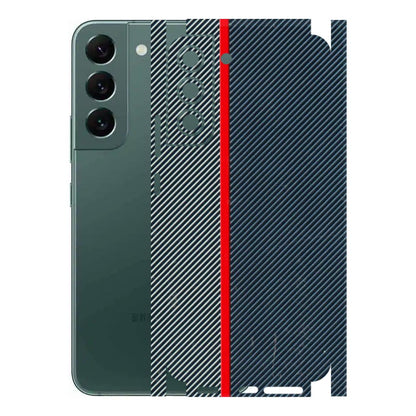 Samsung A/S Series Phone Skins (All Models) - Blue Sober Lines - 3D Embossed Finish (L-305) Samsung Galaxy S22 Plus