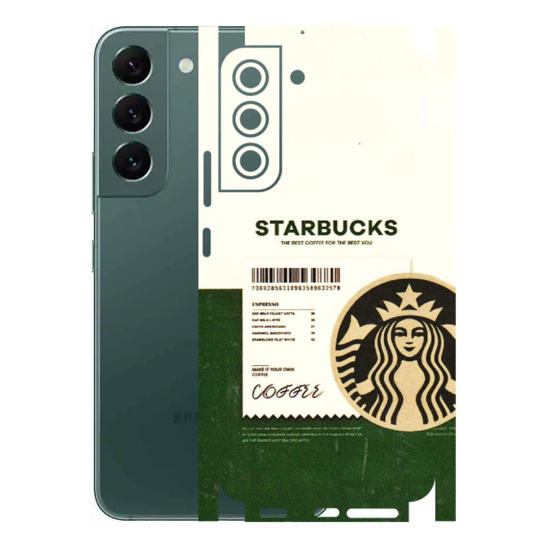 Samsung A/S Series Phone Skins (All Models) - Starbucks Barcode - 3D Embossed Finish (L-308) Samsung Galaxy S22 Plus