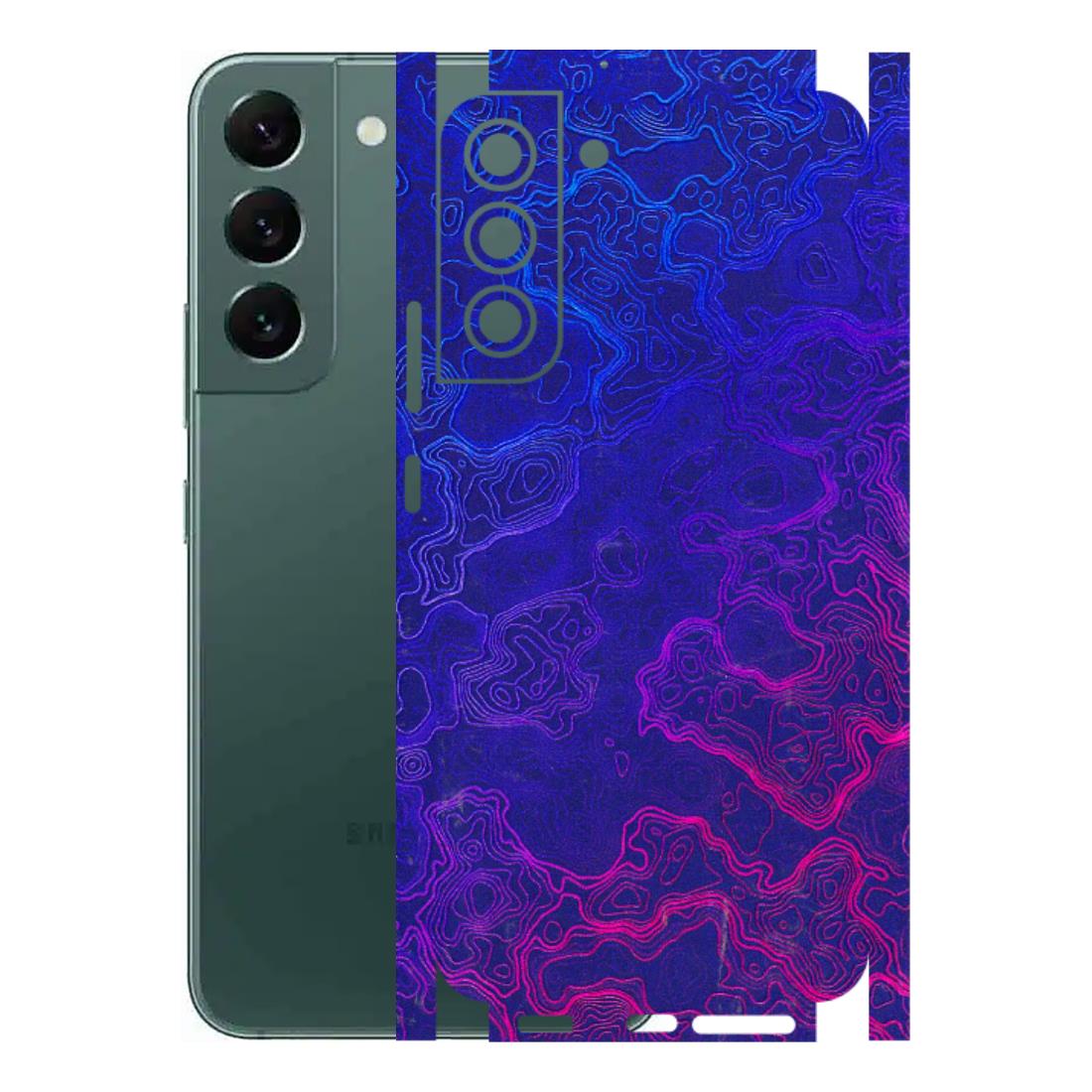Samsung A/S Series Phone Skins (All Models) - Purple Ripples Swirl - 3D Embossed Finish (L-314) Samsung Galaxy S22 Plus