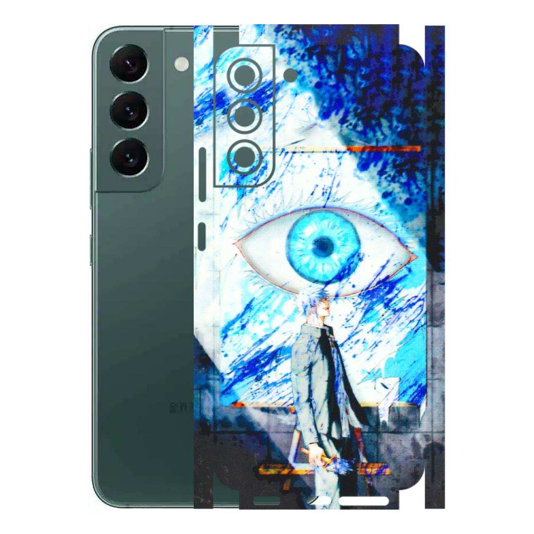Samsung A/S Series Phone Skins (All Models) - Anime Sea Blue Eye - 3D Embossed Finish (L-318) Samsung Galaxy S22 Plus