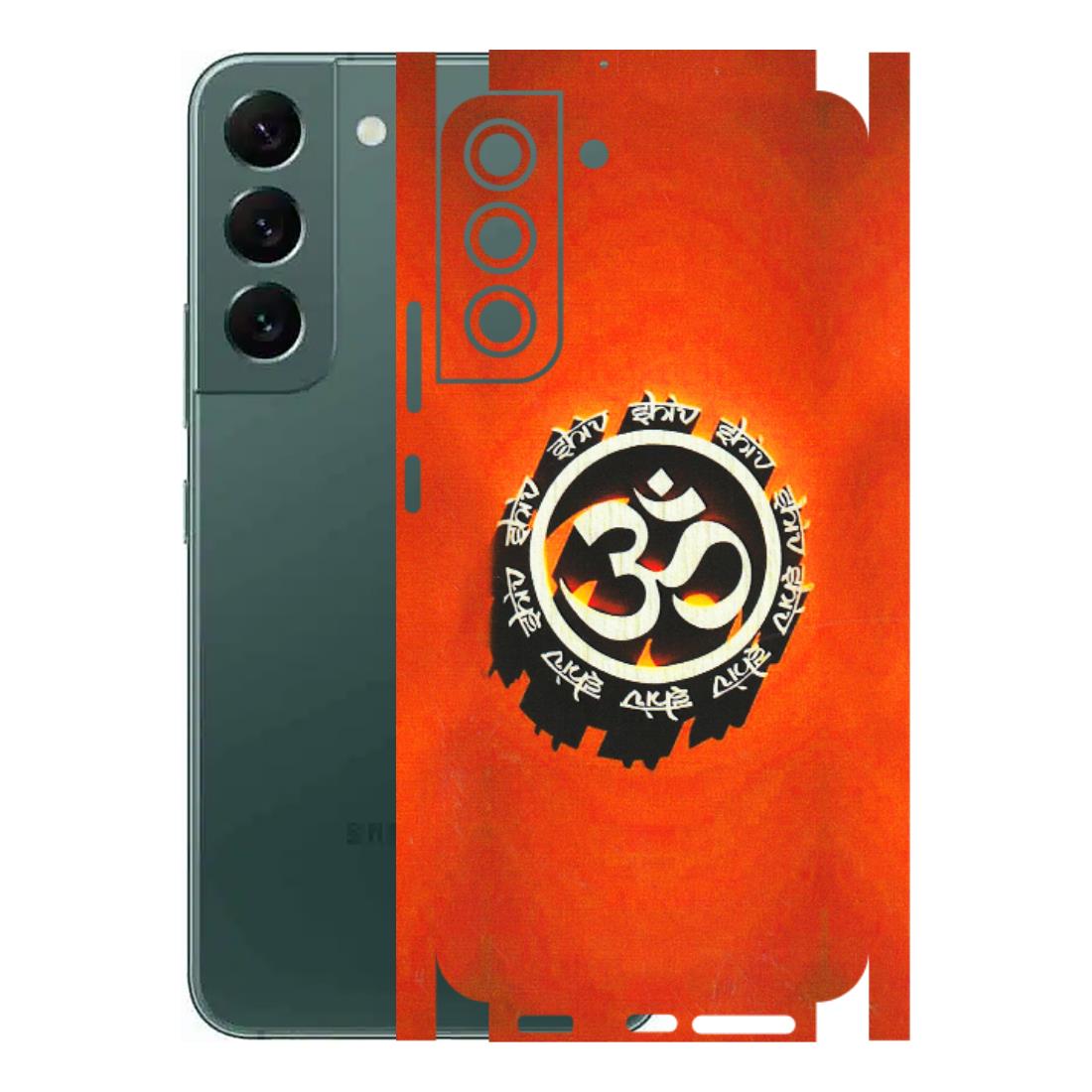 Samsung A/S Series Phone Skins (All Models) - Aum Shiv Orange - 3D Embossed Finish (L-32) Samsung Galaxy S22 Plus