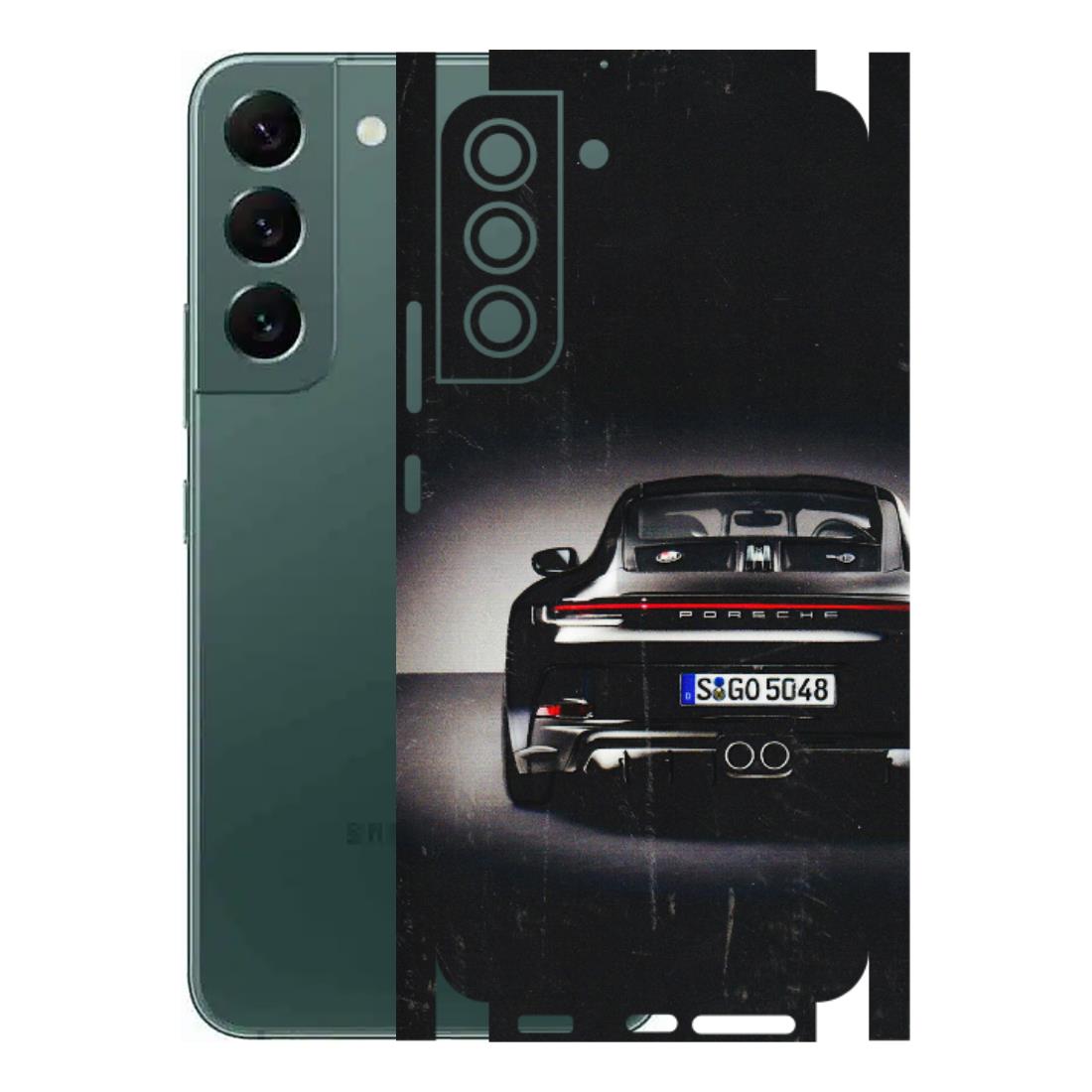 Samsung A/S Series Phone Skins (All Models) - New Black Porsche GT3 - 3D Embossed Finish (L-327) Samsung Galaxy S22 Plus