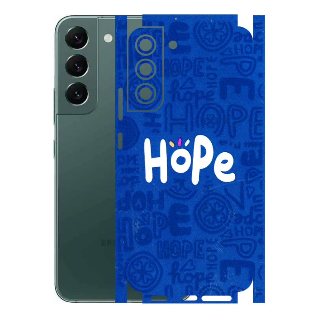 Samsung A/S Series Phone Skins (All Models) - Hope Doodles Blue - 3D Embossed Finish (L-43) Samsung Galaxy S22 Plus