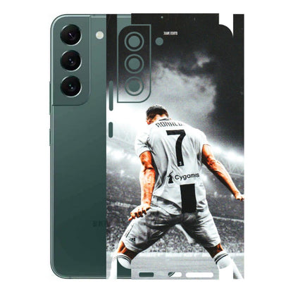 Samsung A/S Series Phone Skins (All Models) - Ronaldo CR7 Crazy - 3D Embossed Finish (L-44) Samsung Galaxy S22 Plus