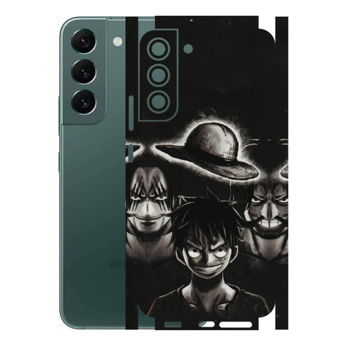 Samsung A/S Series Phone Skins (All Models) - Black Luffy Hat - 3D Embossed Finish (L-57) Samsung Galaxy S22 Plus