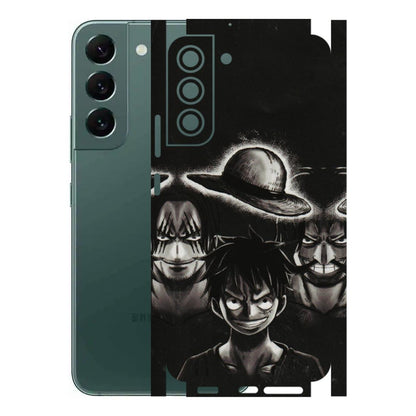 Samsung A/S Series Phone Skins (All Models) - Black Luffy Hat - 3D Embossed Finish (L-57) Samsung Galaxy S22 Plus
