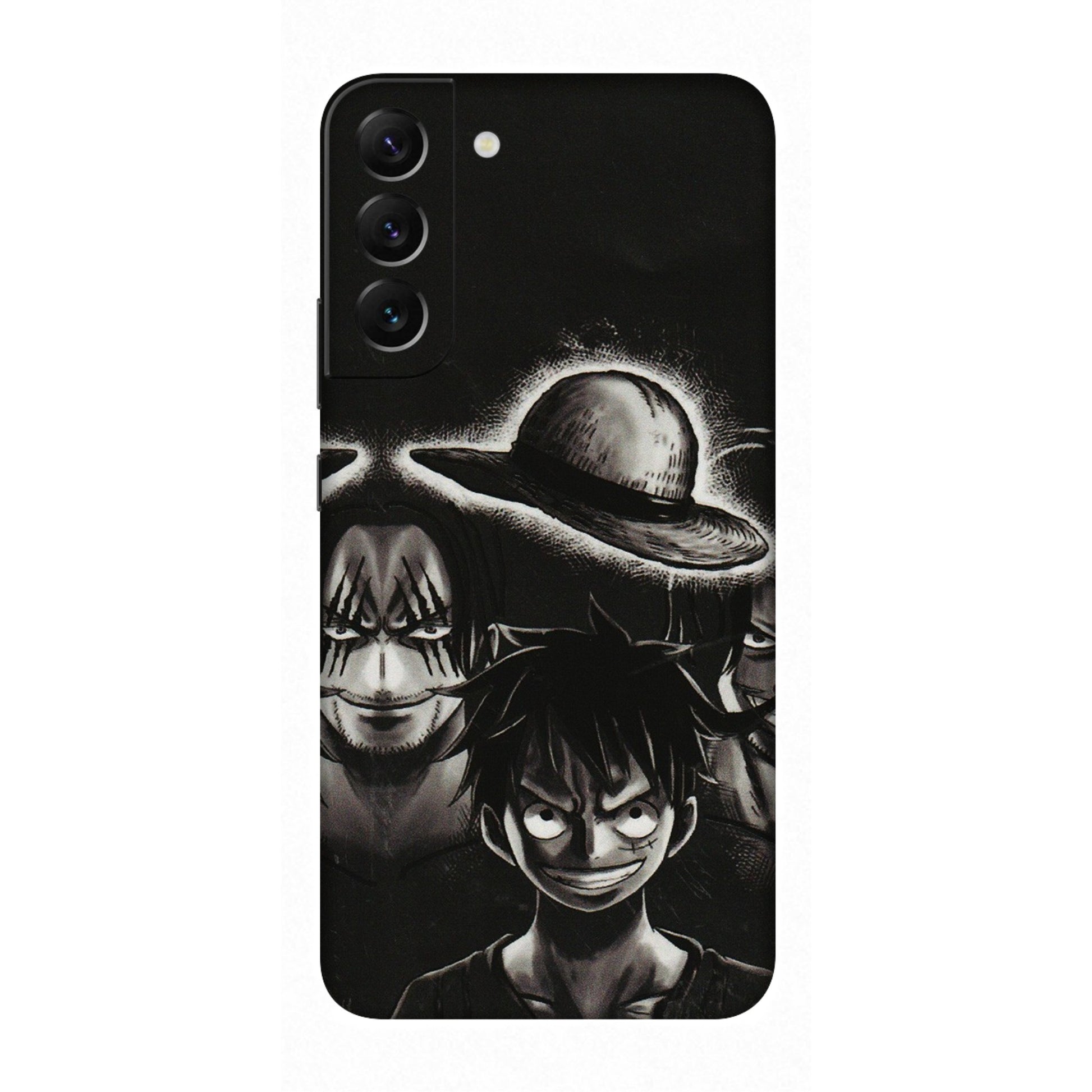 Samsung A/S Series Phone Skins (All Models) - Black Luffy Hat - 3D Embossed Finish (L-57) Samsung Galaxy S22 Plus