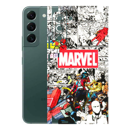 Samsung A/S Series Phone Skins (All Models) - Marvel Colorful Comic - 3D Embossed Finish (L-64) Samsung Galaxy S22 Plus