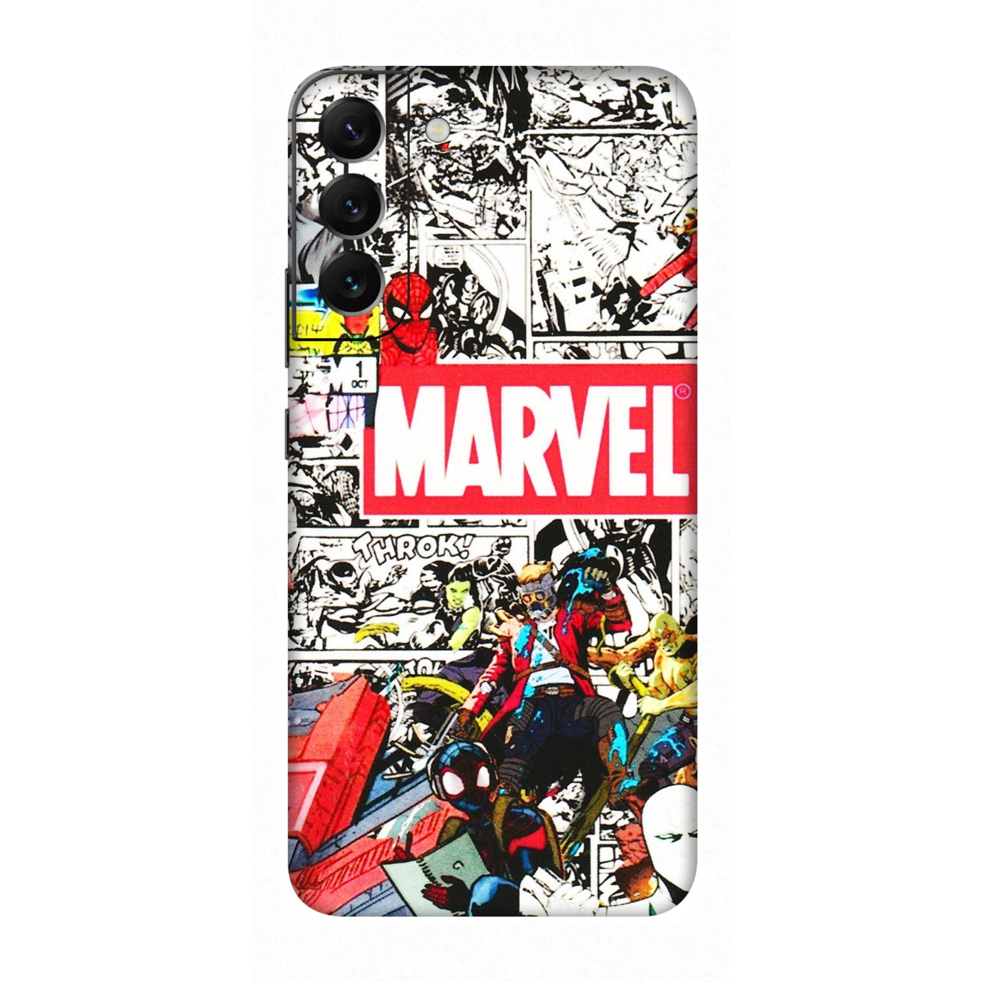 Samsung A/S Series Phone Skins (All Models) - Marvel Colorful Comic - 3D Embossed Finish (L-64) Samsung Galaxy S22 Plus