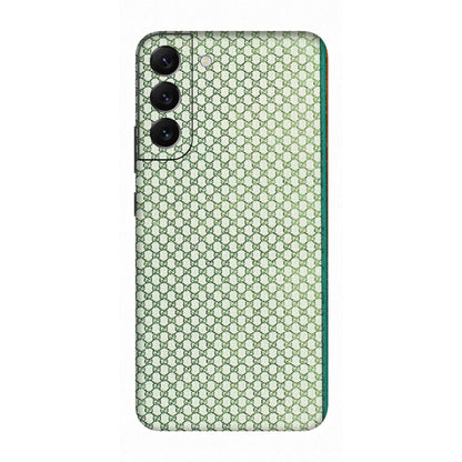 Samsung A/S Series Phone Skins (All Models) - Gucci Fabric Pattern - 3D Embossed Finish (L-73) Samsung Galaxy S22 Plus
