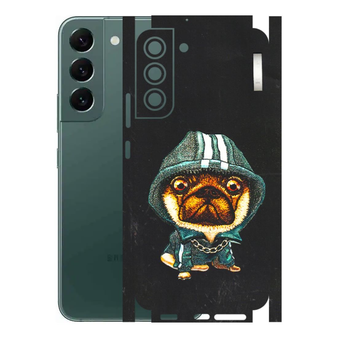 Samsung A/S Series Phone Skins (All Models) - Puppy N Hoodie - 3D Embossed Finish (L-90) Samsung Galaxy S22 Plus