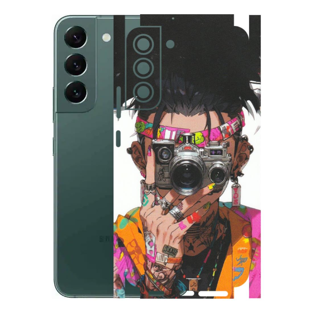 Samsung A/S Series Phone Skins (All Models) - Camera Lover Girl - Matte Finish (M-09) Samsung Galaxy S22 Plus