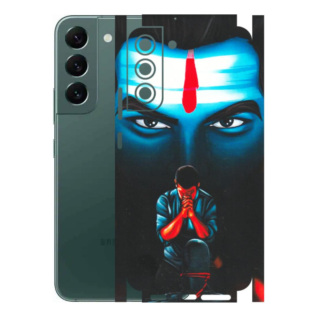 Samsung A/S Series Phone Skins (All Models) - Mahakal Bhakt - Matte Finish (M-112) Samsung Galaxy S22 Plus