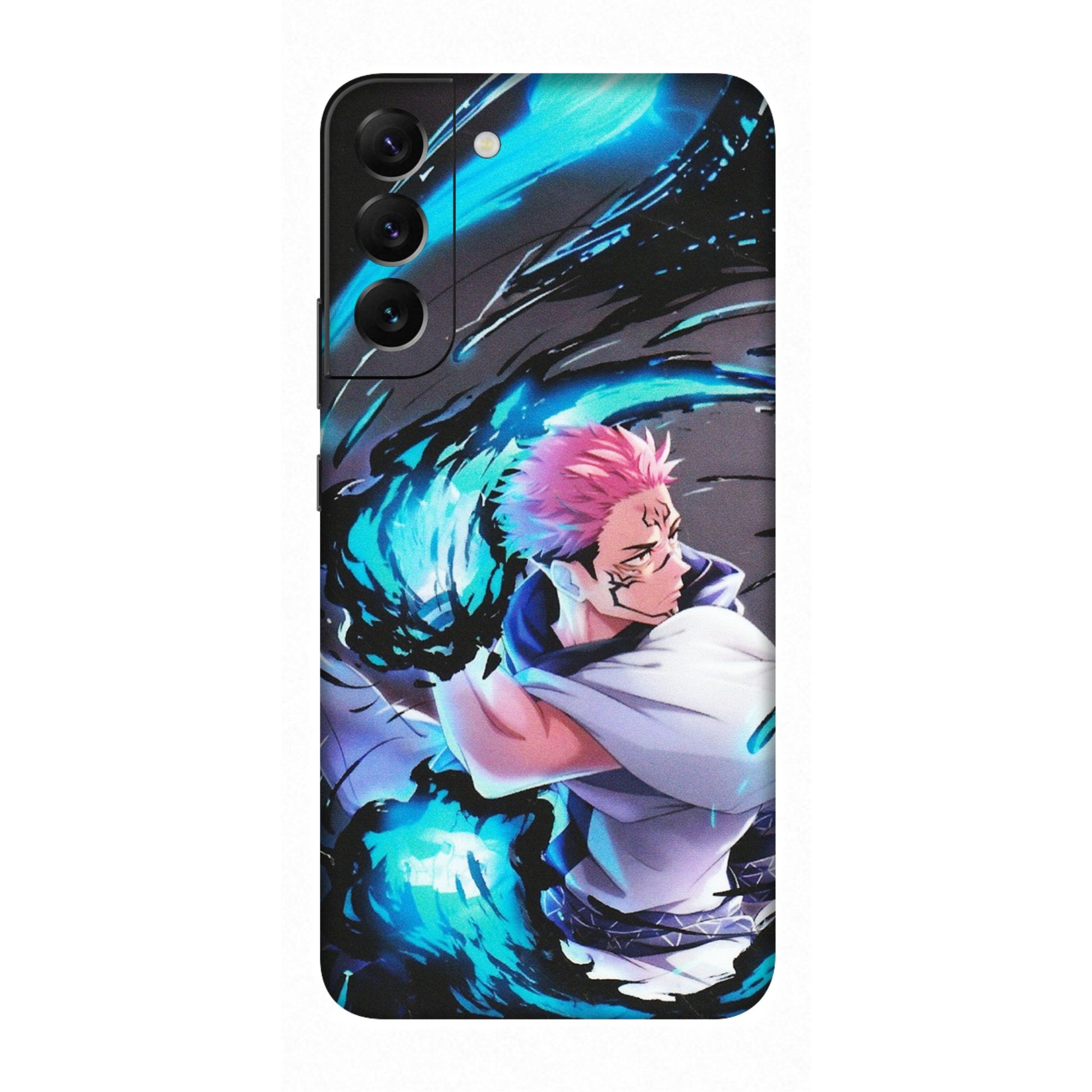 Samsung A/S Series Phone Skins (All Models) - New Jujutsu Kaisen Grey Blue Anime - Matte Finish (M-127) Samsung Galaxy S22 Plus