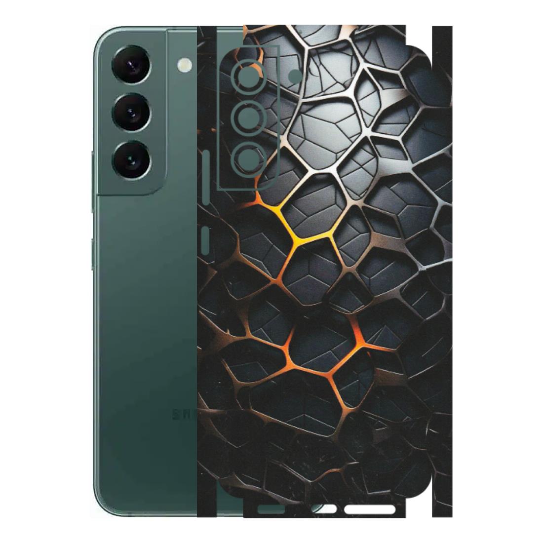 Samsung A/S Series Phone Skins (All Models) - New Abstract Graphite Tiles - Matte Finish (M-130) Samsung Galaxy S22 Plus