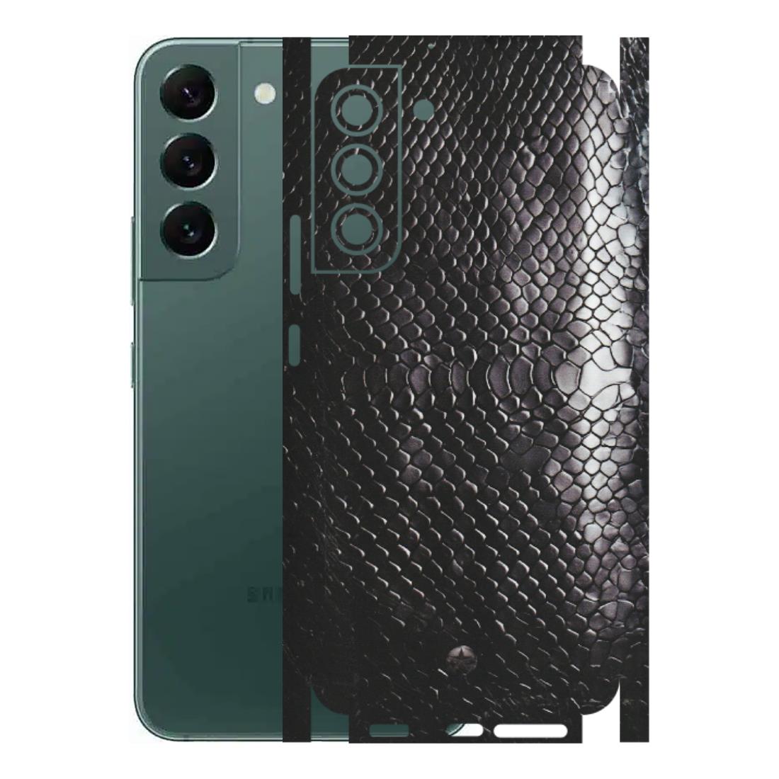 Samsung A/S Series Phone Skins (All Models) - Black Snack Leather - Matte Finish (M-147) Samsung Galaxy S22 Plus