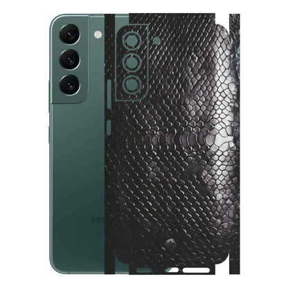 Samsung A/S Series Phone Skins (All Models) - Black Snack Leather - Matte Finish (M-147) Samsung Galaxy S22 Plus