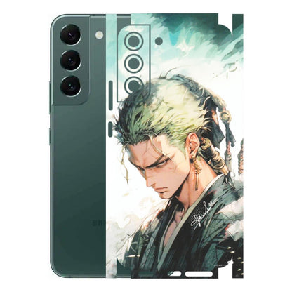 Samsung A/S Series Phone Skins (All Models) - Pirate Hunter One Piece Anime - Matte Finish (M-157) Samsung Galaxy S22 Plus