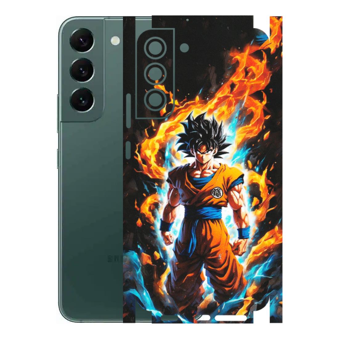 Samsung A/S Series Phone Skins (All Models) - Goku Transformation Anime - Matte Finish (M-159) Samsung Galaxy S22 Plus