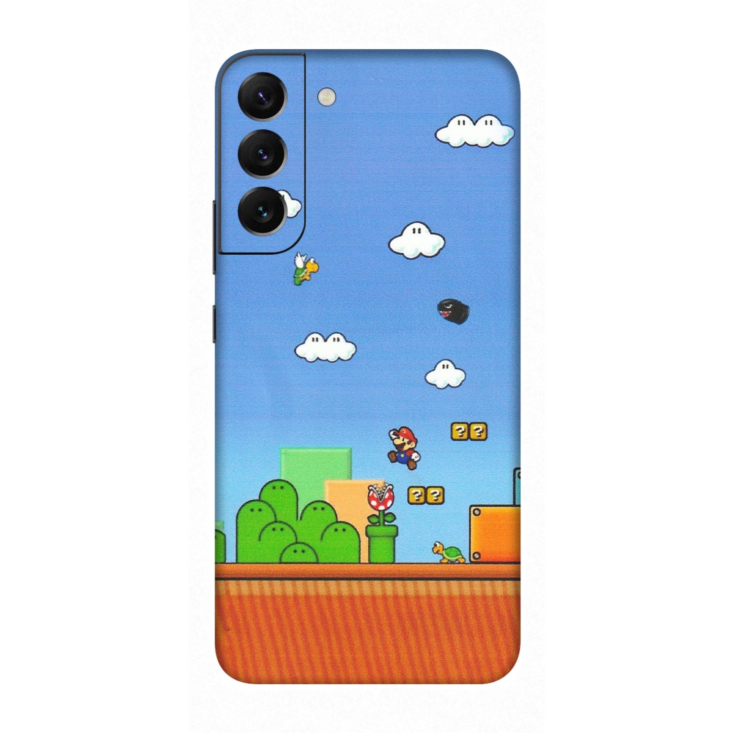 Samsung A/S Series Phone Skins (All Models) - Mario Game Scene - Matte Finish (M-24) Samsung Galaxy S22 Plus