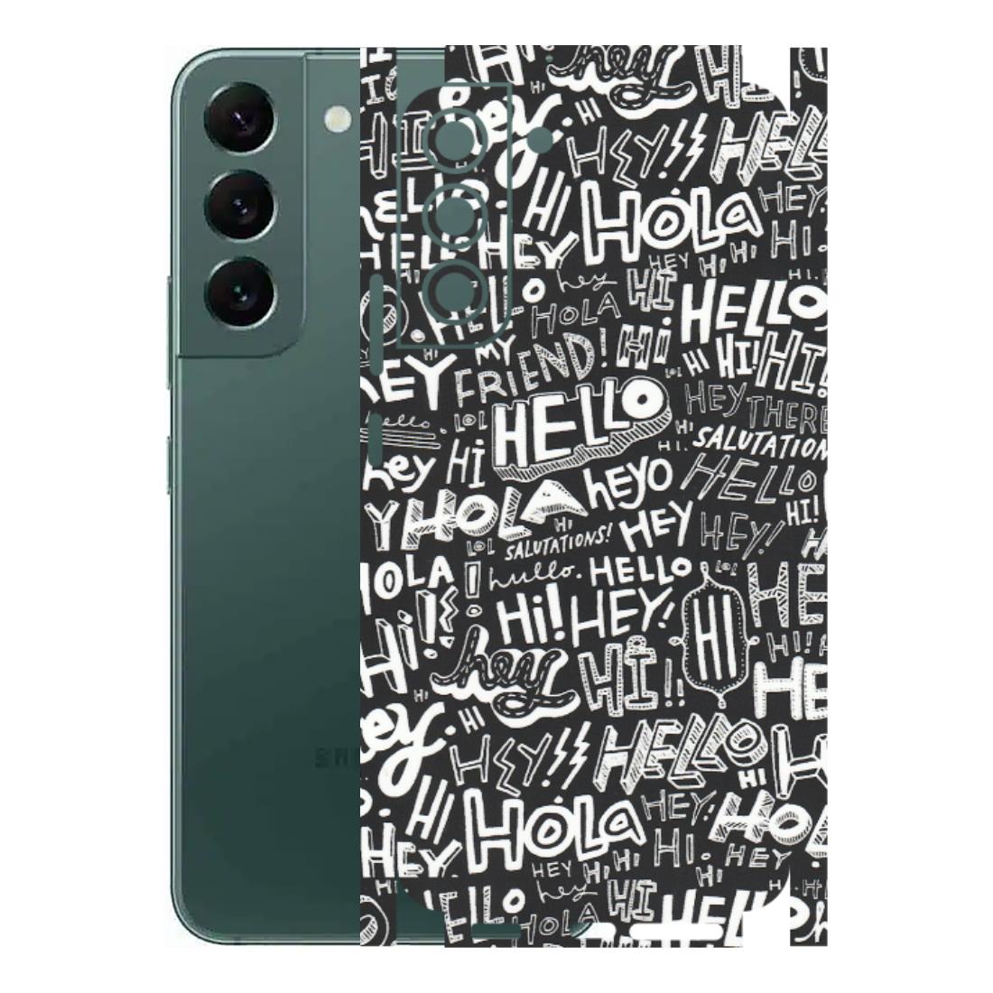 Samsung A/S Series Phone Skins (All Models) - Hi Hello Doodles - Matte Finish (M-25) Samsung Galaxy S22 Plus