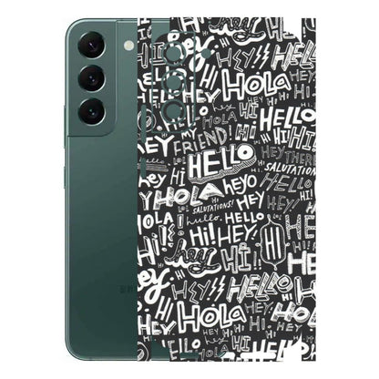 Samsung A/S Series Phone Skins (All Models) - Hi Hello Doodles - Matte Finish (M-25) Samsung Galaxy S22 Plus