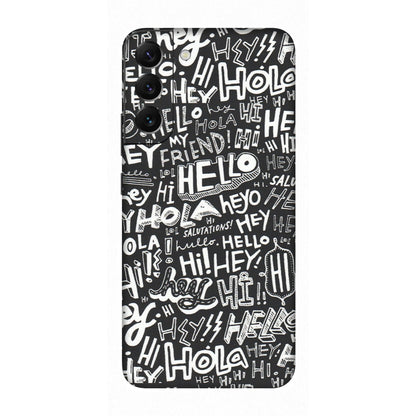 Samsung A/S Series Phone Skins (All Models) - Hi Hello Doodles - Matte Finish (M-25) Samsung Galaxy S22 Plus