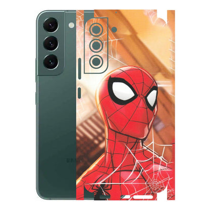 Samsung A/S Series Phone Skins (All Models) - Spiderman Face New - Matte Finish (M-41) Samsung Galaxy S22 Plus