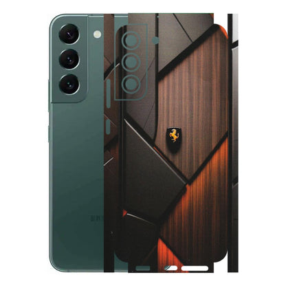 Samsung A/S Series Phone Skins (All Models) - Lambo Beauty Wood Pattern Sober - Matte Finish (M-51) Samsung Galaxy S22 Plus