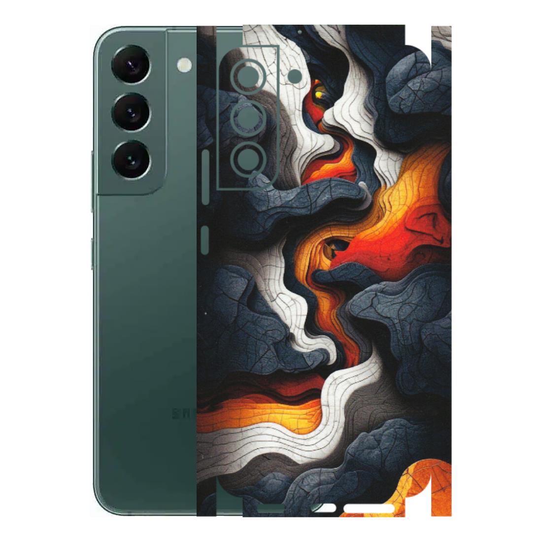 Samsung A/S Series Phone Skins (All Models) - Abstract Volcanic Layers - Matte Finish (M-52) Samsung Galaxy S22 Plus