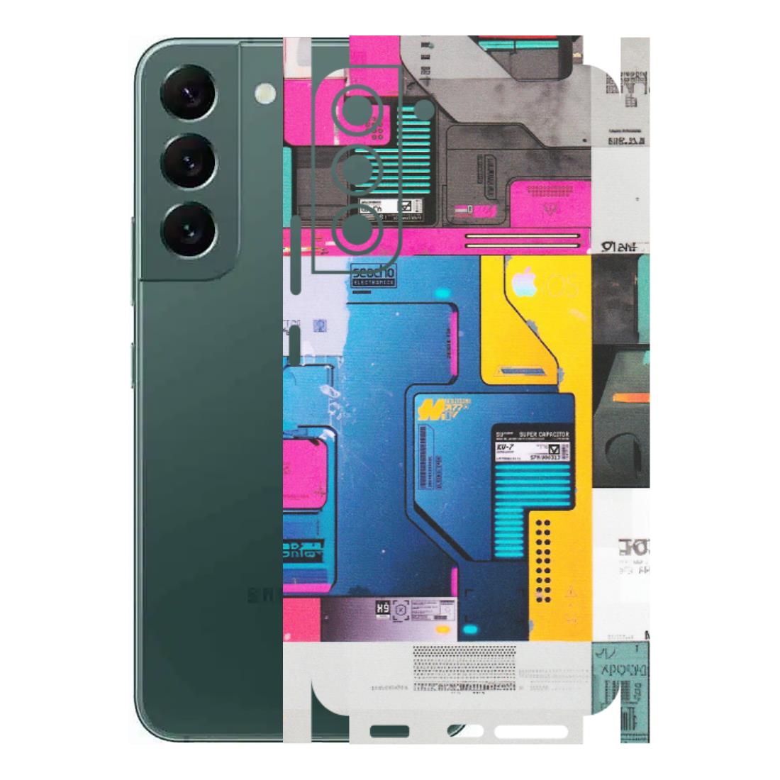 Samsung A/S Series Phone Skins (All Models) - Colourfull Motherboard Internals - Matte Finish (M-55) Samsung Galaxy S22 Plus