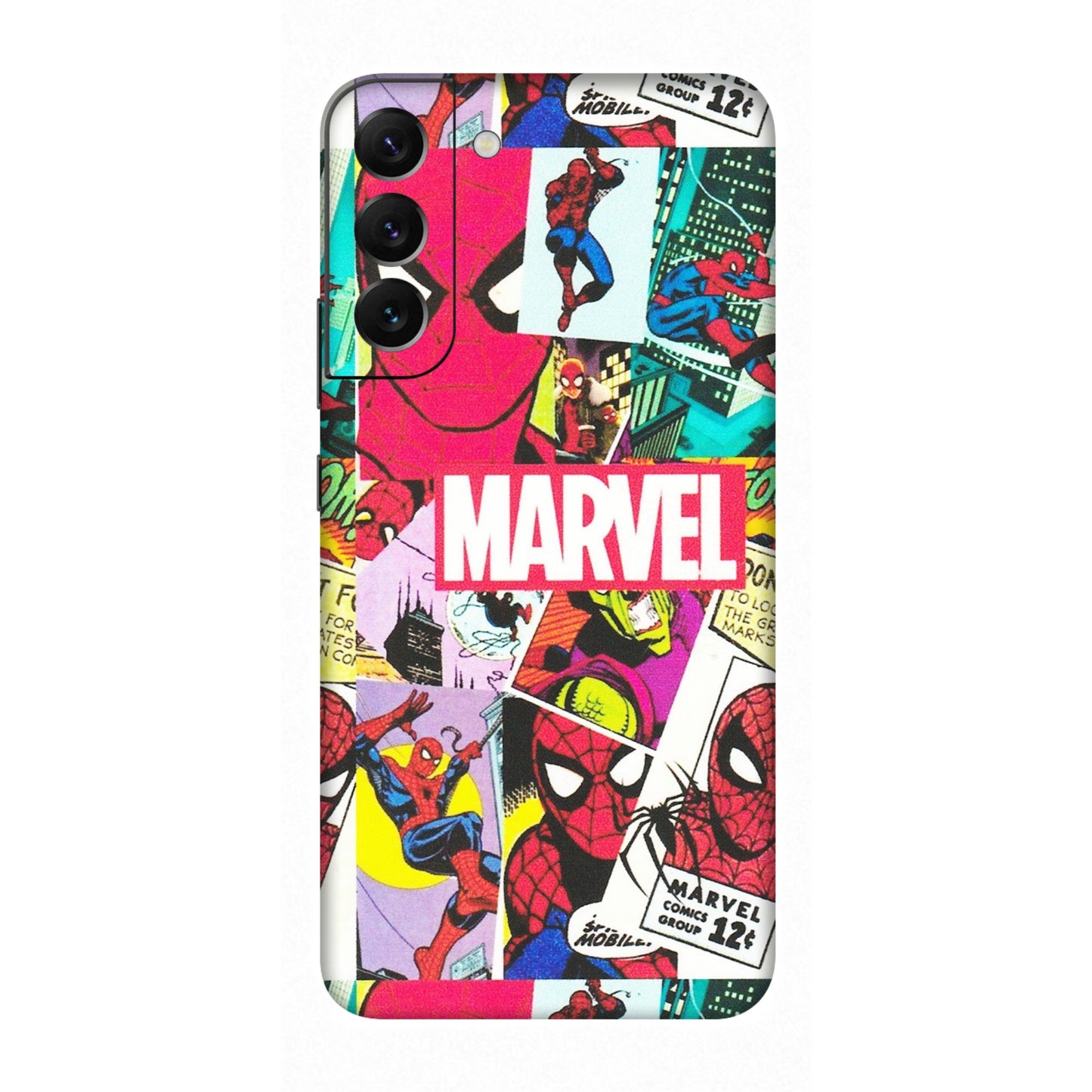 Samsung A/S Series Phone Skins (All Models) - Marvel Comic Spiderman Grafitti - Matte Finish (M-72) Samsung Galaxy S22 Plus