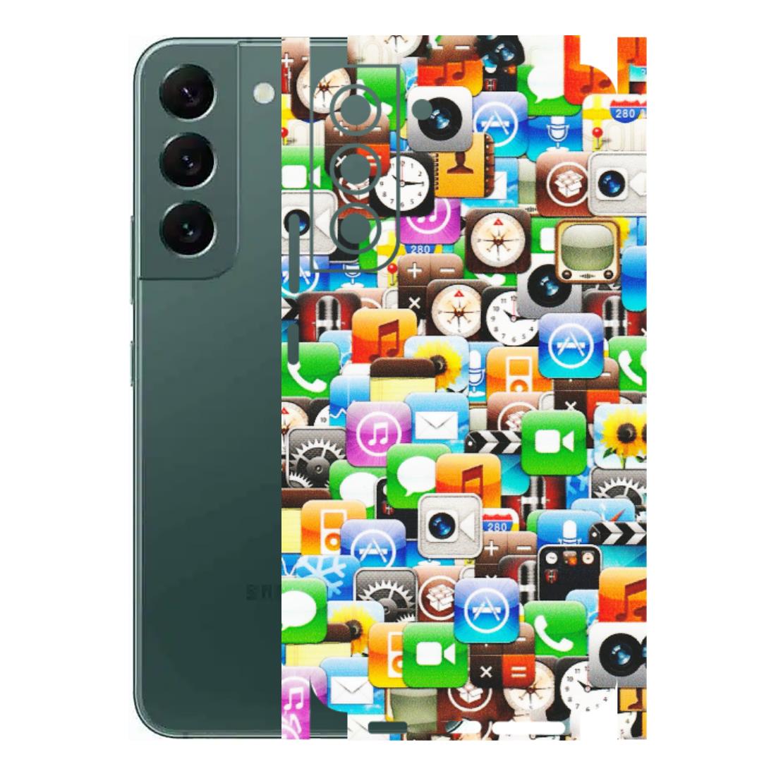 Samsung A/S Series Phone Skins (All Models) - All Apple Icons - Matte Finish (M-93) Samsung Galaxy S22 Plus