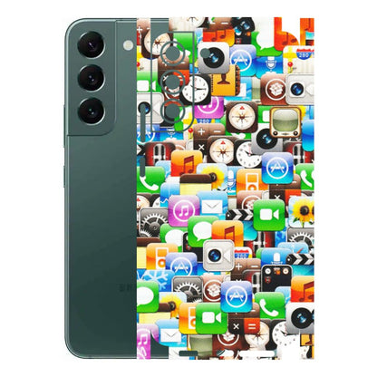 Samsung A/S Series Phone Skins (All Models) - All Apple Icons - Matte Finish (M-93) Samsung Galaxy S22 Plus