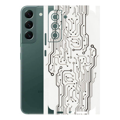 Samsung A/S Series Phone Skins (All Models) - Tech Circuits - Transparent Finish (T-03) Samsung Galaxy S22 Plus