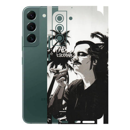 Samsung A/S Series Phone Skins (All Models) - Pab Escobar - Transparent Finish (T-05) Samsung Galaxy S22 Plus